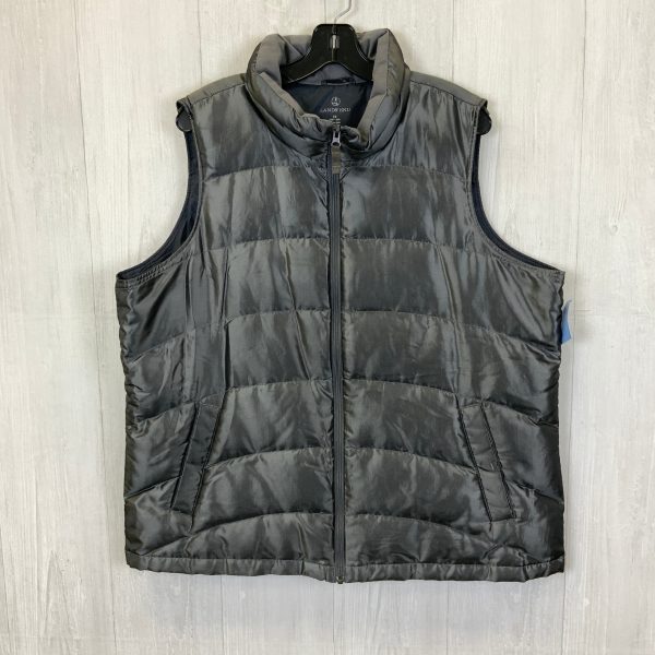 Vest Puffer & Quilted By Lands End In Grey, Size: 1x For Cheap