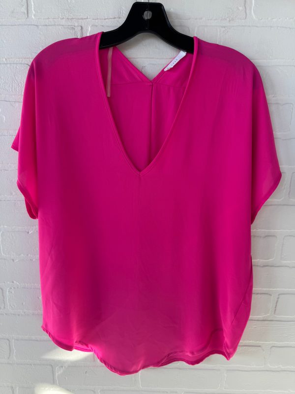 Top Short Sleeve By Lush In Pink, Size: S Online now