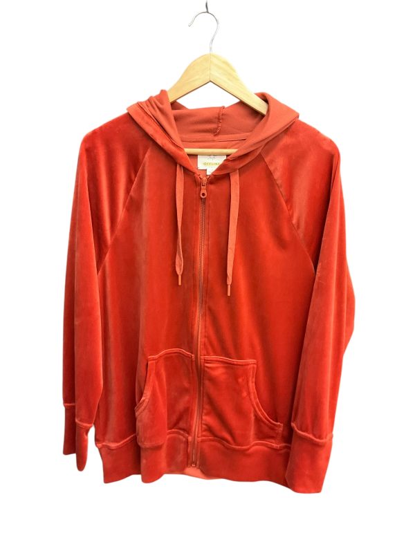 Athletic Jacket By Clothes Mentor In Orange, Size: S For Cheap