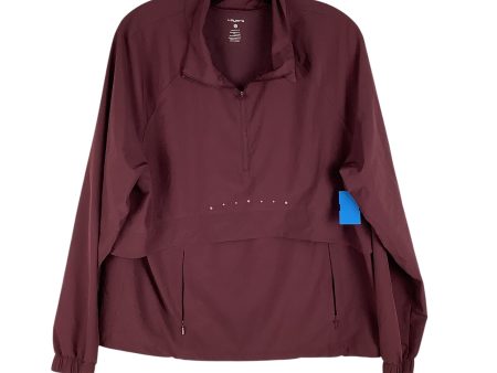 Athletic Jacket By Layer 8 In Maroon, Size: L Sale