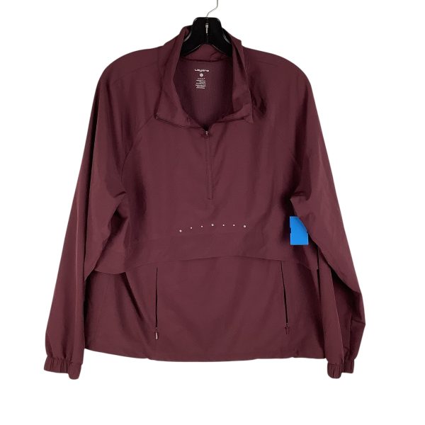 Athletic Jacket By Layer 8 In Maroon, Size: L Sale