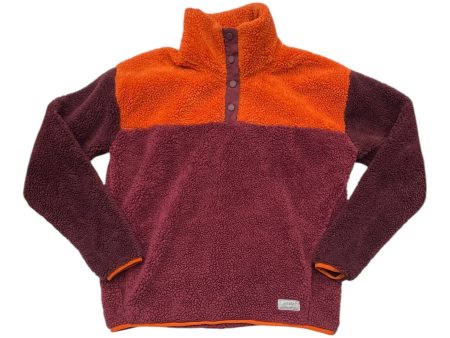 Athletic Fleece By Eddie Bauer In Orange & Purple, Size: M Online now