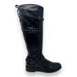 Made In Italy Studded Tall Riding Boots By Laura Bellariva In Black, Size: 5 Online Hot Sale