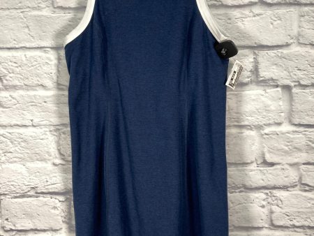 Athletic Dress By Beyond Yoga In Blue & White, Size: L Supply