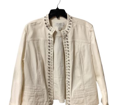 Jacket Denim By Chicos In White Denim, Size: Xl Online Hot Sale