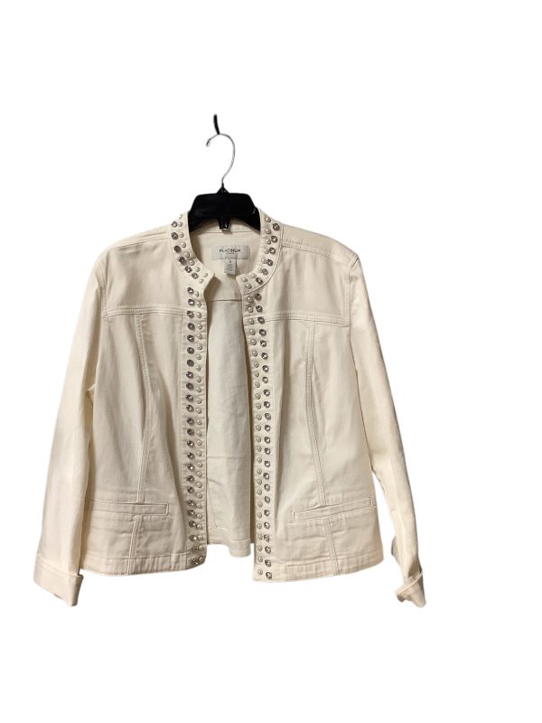 Jacket Denim By Chicos In White Denim, Size: Xl Online Hot Sale