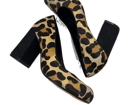 Shoes Heels Block By Dune In Animal Print, Size: 6 Fashion