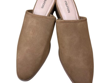 Shoes Heels Block By Maurices In Tan, Size: 9 For Cheap