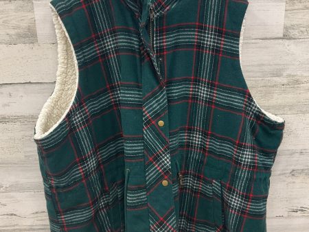 Vest Fleece By Maurices In Plaid Pattern, Size: 4x Fashion