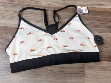 Athletic Bra By Pink In Black & White, Size: L Online now