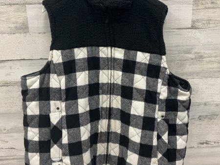 Vest Puffer & Quilted By Maurices In Black & White, Size: 4x Cheap