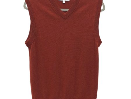 Vest Sweater By Cmc In Brown & Red, Size: S Online Sale