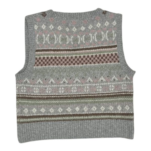 Vest Sweater By Pink Rose In Grey, Size:L Discount