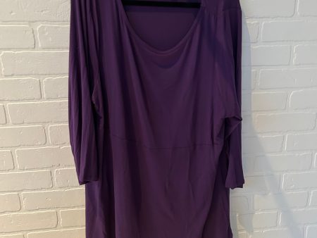 Tunic 3 4 Sleeve By Lane Bryant In Purple, Size: 1x Online