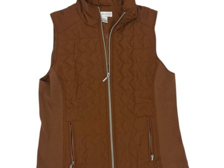 Vest Puffer & Quilted By Christopher And Banks In Brown, Size:M Discount