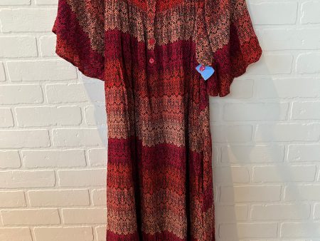 Dress Casual Maxi By GO SOFTLY PATIO In Orange & Red, Size: Xl Supply