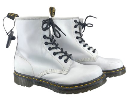 Boots Combat By Dr Martens In White, Size: 9 For Sale