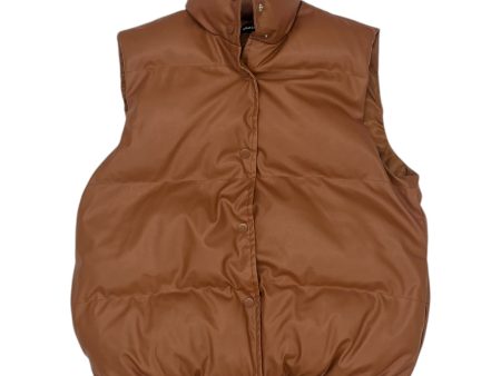 Vest Puffer & Quilted By Clothes Mentor In Brown, Size:M Online now