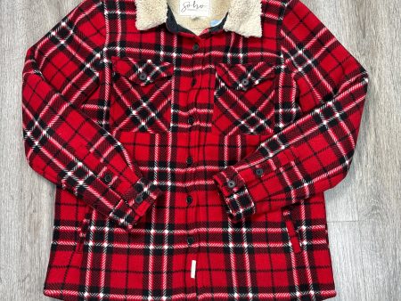 Coat Faux Fur & Sherpa By Soho Threads In Red, Size: S Supply