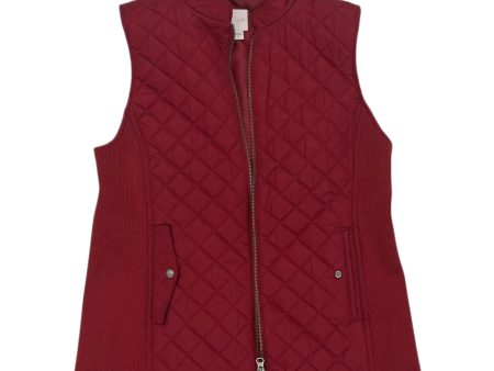 Vest Puffer & Quilted By J. Jill In Red, Size:M For Discount