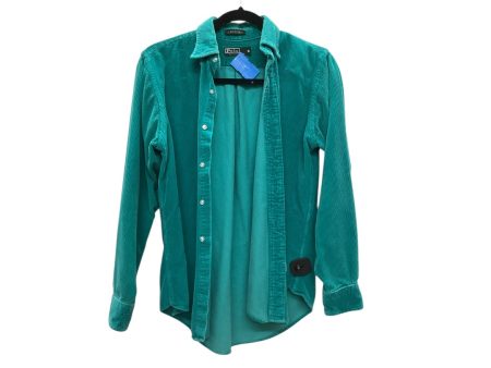 Jacket Shirt By Polo Ralph Lauren In Teal, Size: 1x Sale