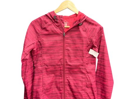 Athletic Jacket By Asics In Red, Size: Xs Online Sale