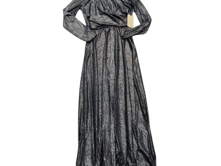 Dress Casual Maxi By Halogen In Black & Gold, Size: S For Discount