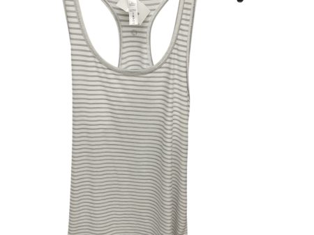 Athletic Tank Top By 90 Degrees By Reflex In Grey White, Size: M Cheap