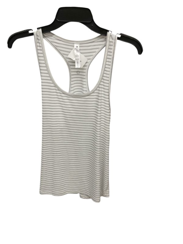 Athletic Tank Top By 90 Degrees By Reflex In Grey White, Size: M Cheap