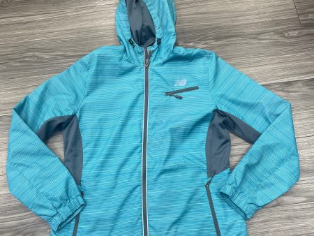 Jacket Windbreaker By New Balance In Blue, Size: M Hot on Sale